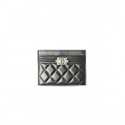 CHANEL BOY CARD HOLDER A84431 (11*7.5*1cm)